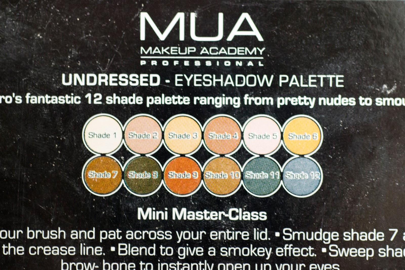 MAKEUP ACADEMY UNDRESSED PALETTE
