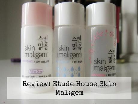Review: Etude House Skin Mal:gem (smoother, emulsion, deep moist)