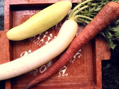 Thai Style White Radish, Cucumber & Carrot Salad