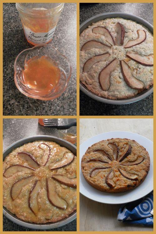 Pear & Almond tart - collage3