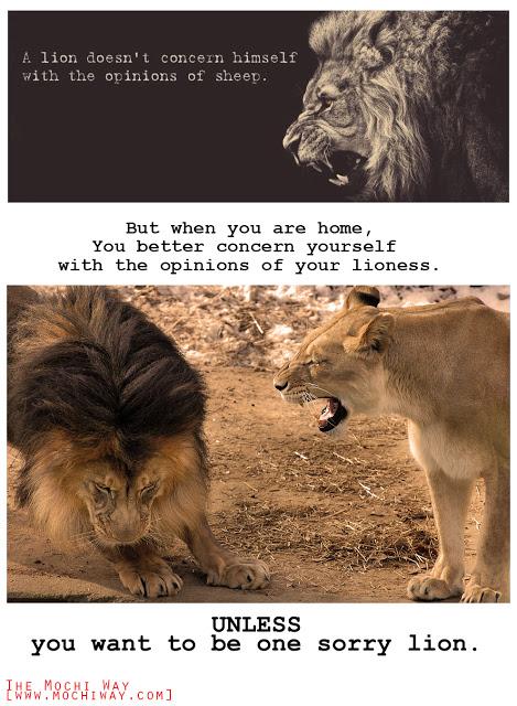 Always Listen To Your Lioness