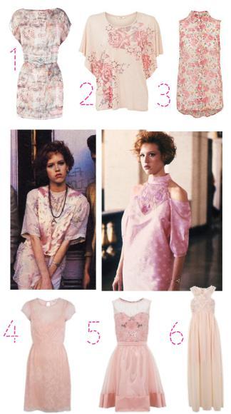 get molly ringwald 80s pretty in pink fashion look prom dress 2013