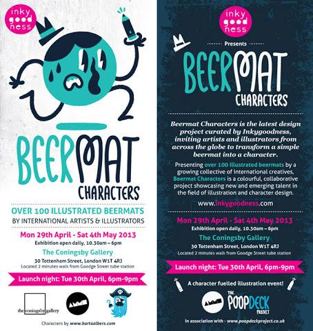 Inkgoodness Beermat Characters Illustration Show