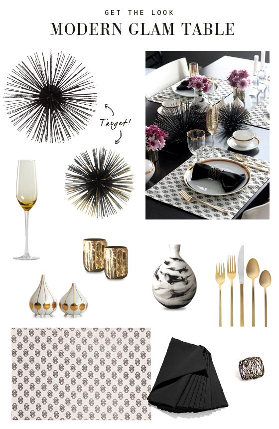 MY MODERN GLAM TABLE Get the Look with Stone Textile