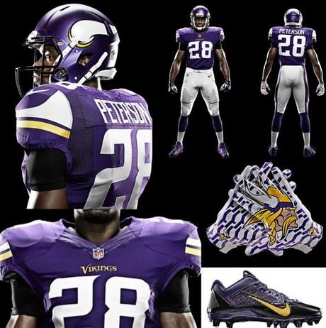 Vikings New Uniform Collage