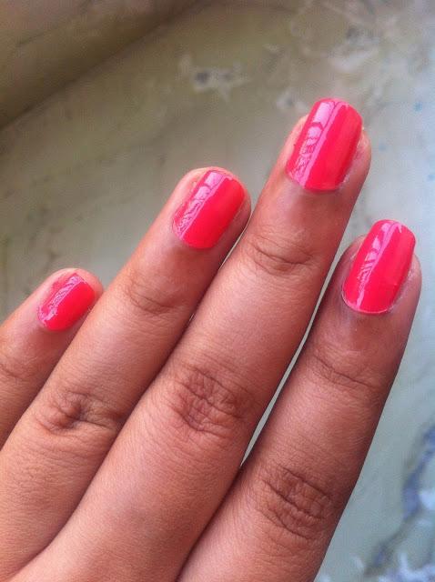 On My Nails Today - New U nail polish in Coral