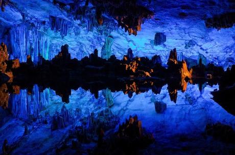 Multicolored Stalagmites and Stalactites in China