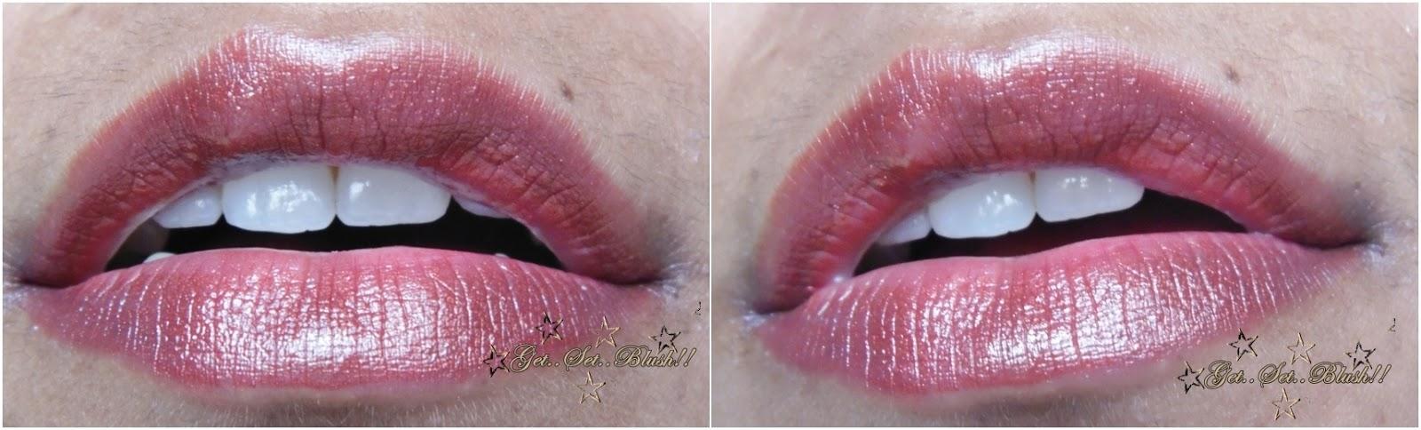 Colorbar Velvette Matte Lipstick in Love that Rust-Review,Swatch,On my lips