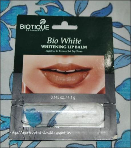 Biotique Bio White Whitening Lip Balm Review