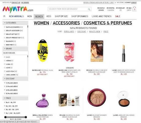 Myntra.com ~ one stop shop for all your fashion and lifestyle needs!!