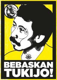 Solidarity poster for Tukijo, a prisoner of the anti-mining struggle on Java.