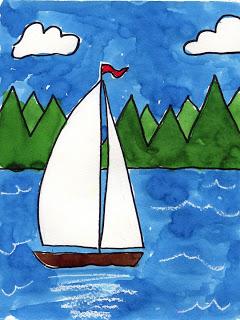 Sailboat on a Lake