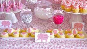 Pink Elephant Baby Shower