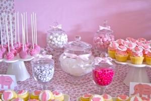 Pink Elephant Baby Shower