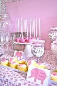 Pink Elephant Baby Shower