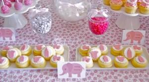 Pink Elephant Baby Shower