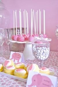 Pink Elephant Baby Shower