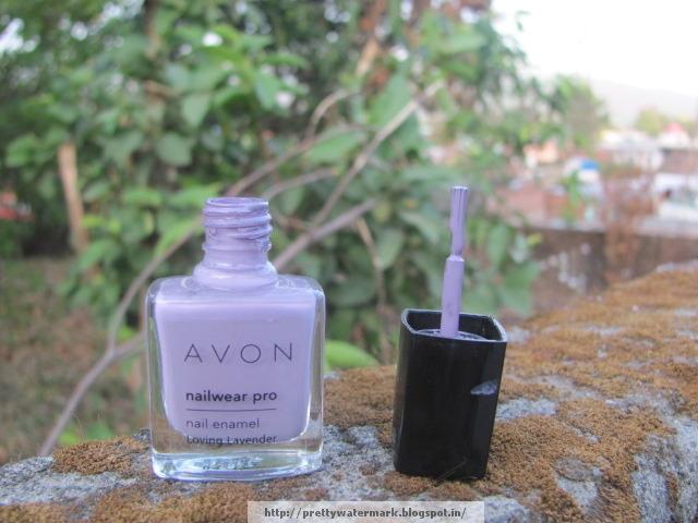 On My Nails Today-Avon Loving Lavender