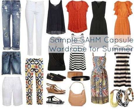 Sample SAHM Capsule Wardrobe for Summer