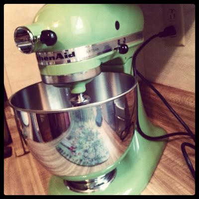 refurbished apple green kitchenaid stand mixer