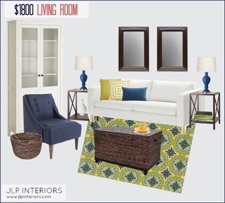 Mood Board Monday (on a Wednesday) - $1800 Living Room Design