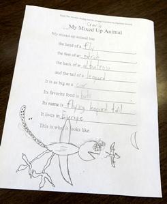 Mixed-Up Animal Writing and Art Activity