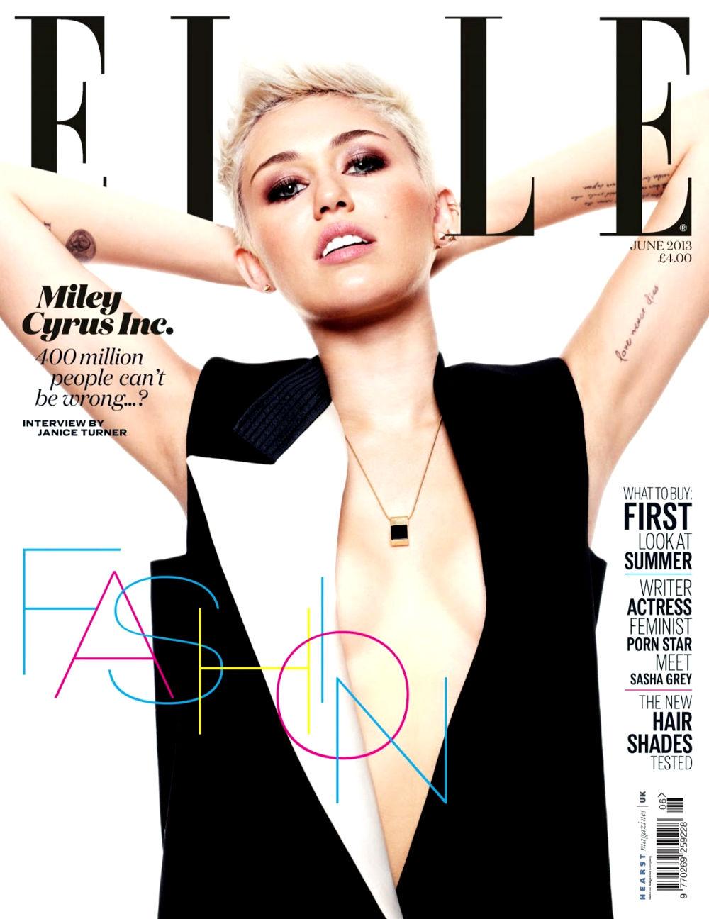Miley Cyrus by Jan Welters for Elle UK June 2013