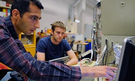 Saeid Haghbin and his co-workers have developed unique solutions for integrated EV chargers. (Photo: Peter Widing)