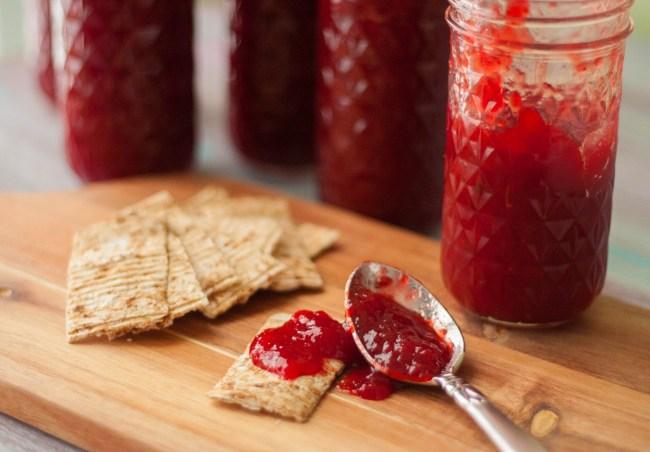 Strawberry vanilla bean brown sugar jam-1-2