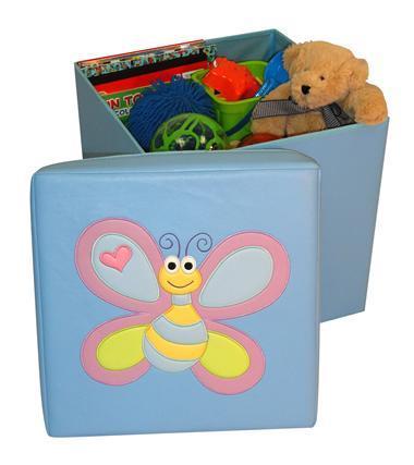 Kids Storage Ottoman with Bee Design