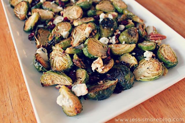 Cranberry Pecan + Blue Cheese Brussels Sprouts