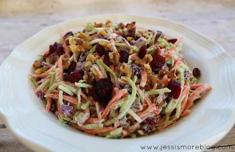 SPD: Broccoli Slaw With Yogurt Dressing