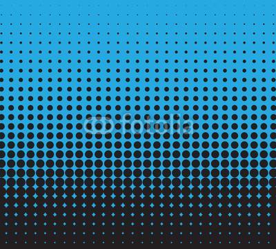 Halftone blue and black, vector background for you design
