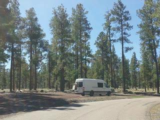 View of Our Mobile Office in the White Mountains of Arizona
