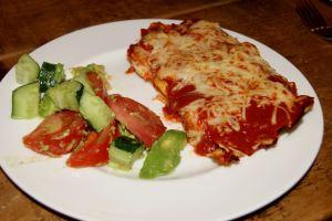 Enchiladas and Salad