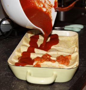 Tomato Mixture over Tortillas