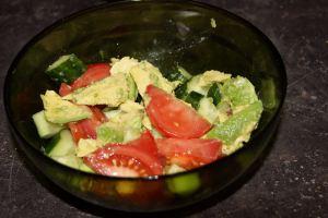 Avocado, Tomato, Cucumber Salad