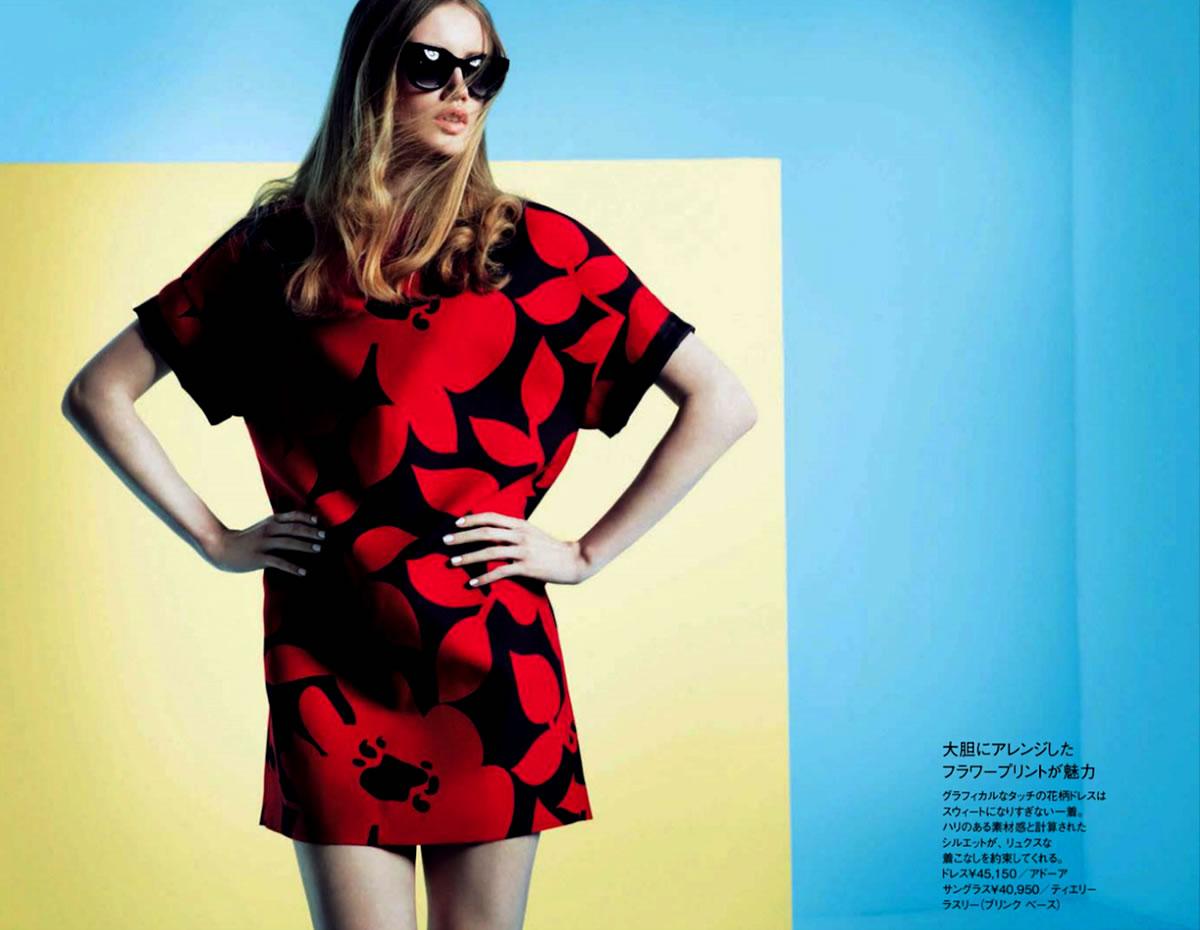 Sofia Fisher by Akinori Ito + Asa Sato for Elle Japan June 2013 2