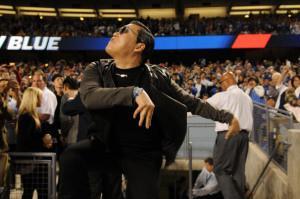 Psy Visits Dodgers Stadium - April 30, 2013