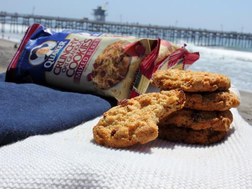 A Day at the Beach with Quaker Mixed Berry Cookies