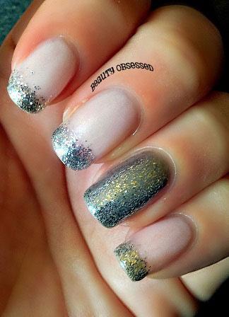 glitter nail art