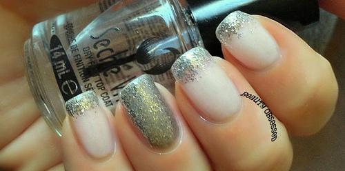 glitter nail art