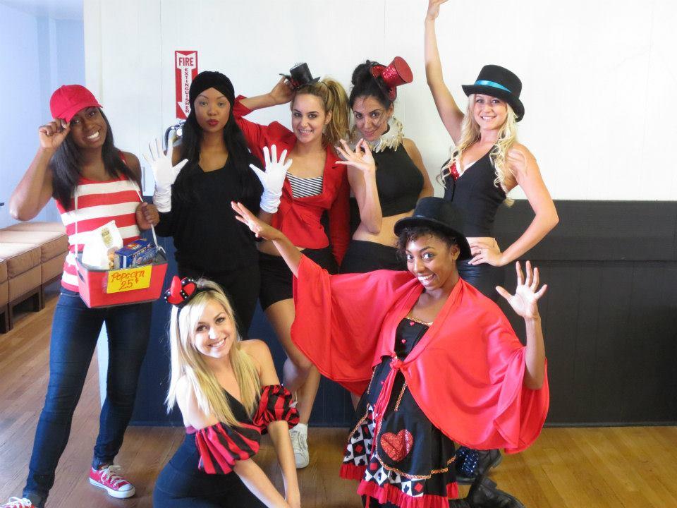 LA Clippers Cheerleaders Circus Themed Practice