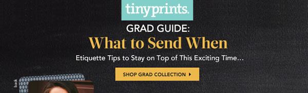 A Graduation Etiquette Guide from Tiny Prints: What to Send When
