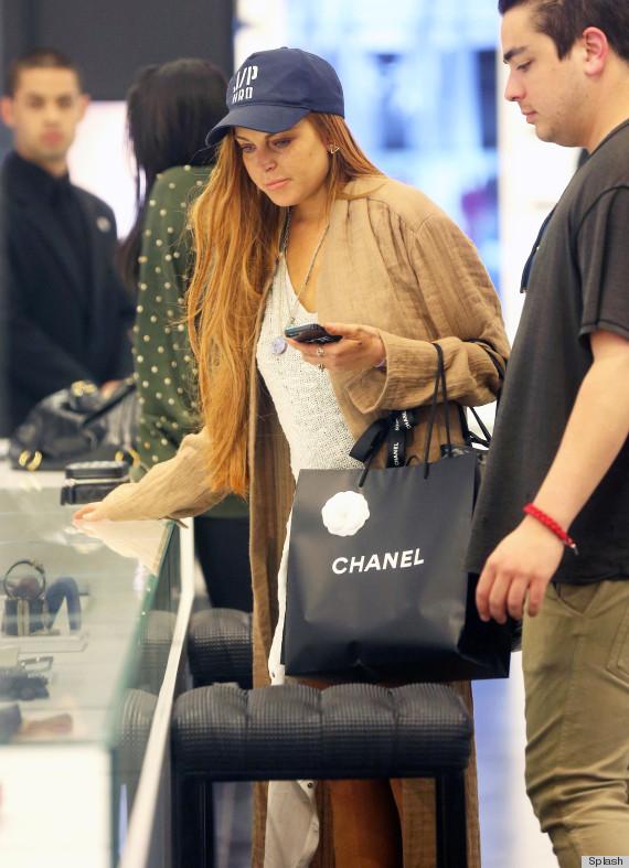 lindsay lohan rehab chanel store covet her closet blog celebrity fashion gossip trends 2013 free ship where to buy 