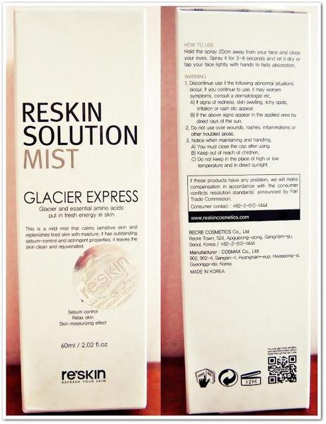 Review: RESKIN SOLUTION MIST