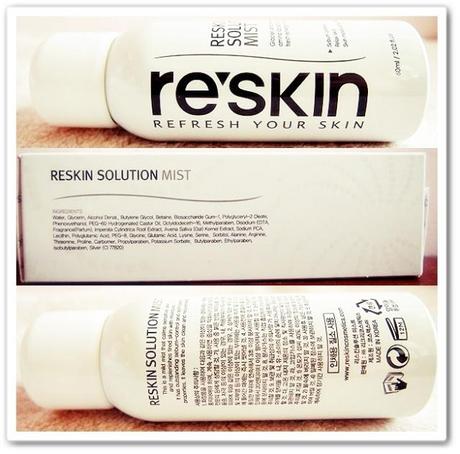 Review: RESKIN SOLUTION MIST