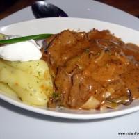 shredded tenderloin sautéed with shiitake mushrooms