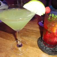 Green Apple Martini & watermelon caprioska