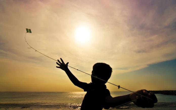 Boy and kite